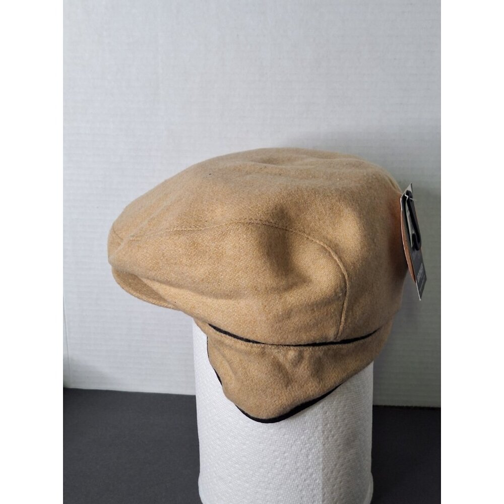 Broner Newsboy Cabbie Hat Mens Medium Wool Blend Earlaps Cap - Picture 7 of 10